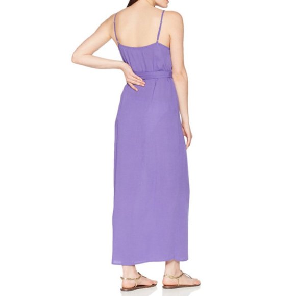 MARA HOFFMAN Naya lilac wrap dress / swim cover-up - Picture 2 of 5